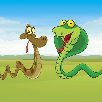 La serpiente y la cobra