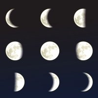Las fases de la luna. Poemas didácticas infantiles