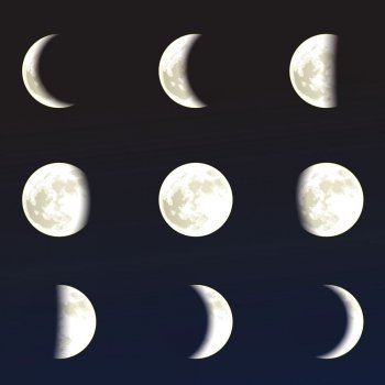 Poema didáctico para niños - Las fases de la luna
