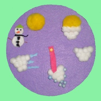 Ruleta para enseñar a los niños los fenómenos meteorológicos