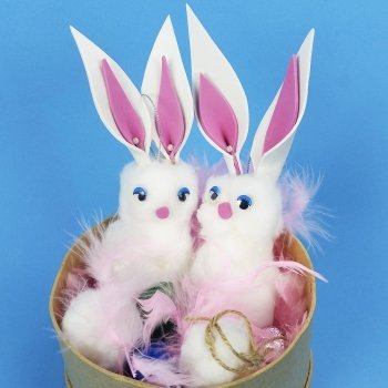 Conejo de Pascua suave de algodón