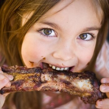 La carne de cerdo en la dieta del niño