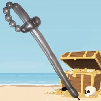 Espada de pirata paso a paso. Manualidades de globoflexia para niños