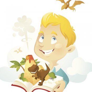 El niño y los dinos. Cuento en verso para niños