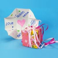 Caja con sorpresa para el Día de la Madre. Manualidades infantiles