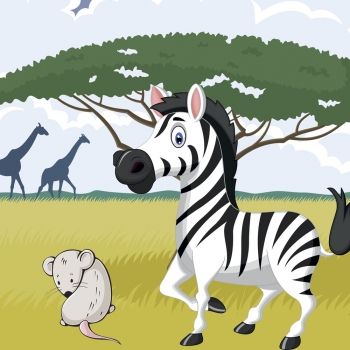 La cebra y el ratón. Poemas infantiles sobre los amigos