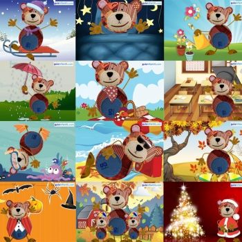 Calendario de Guiainfantil 2018 con el oso Traposo