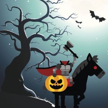 Cuento infantil de Halloween. El jinete sin cabeza