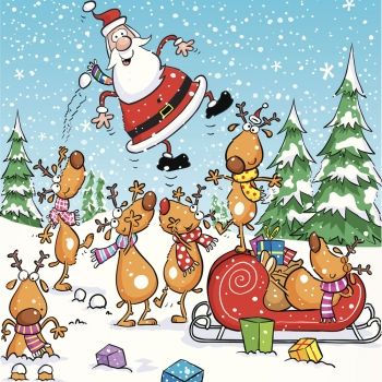 Felicitaciones graciosas para la Navidad