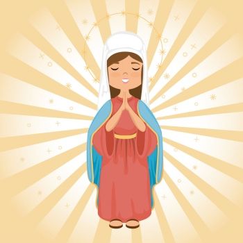 De cuán graciosa y apacible era la belleza de la Virgen. Poema de Navidad para niños