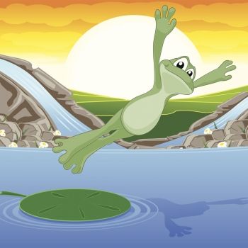 El sapito Trampolín. Fábula sobre la superación