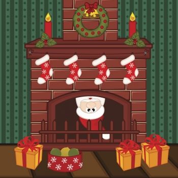 Comin’ Down the Chimney. Villancico en inglés para niños