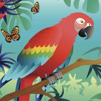 Los loros disfrazados. Leyenda de Ecuador para los niños