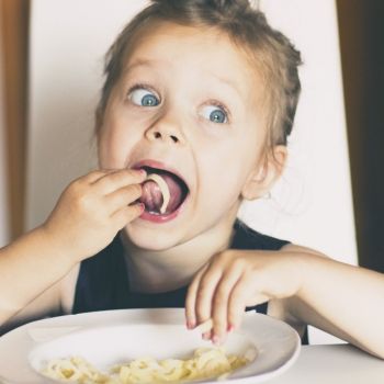 La merienda-cena para los niños