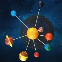 Cómo hacer el Sistema Solar con bolas de porexpán. Manualidades para niños