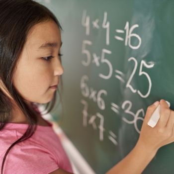 Truco para números al cuadrado acabados en cinco. Matemáticas divertidas para niños