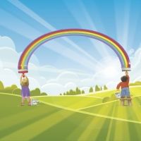 Un arcoíris diferente. Cuento de colores para niños