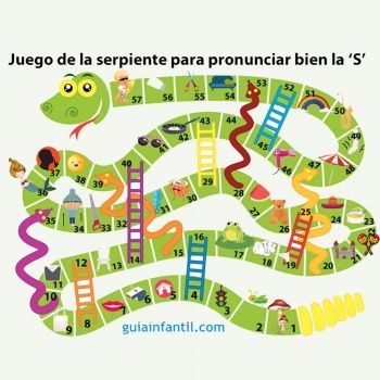 El juego de la serpiente para niños con problemas con la S