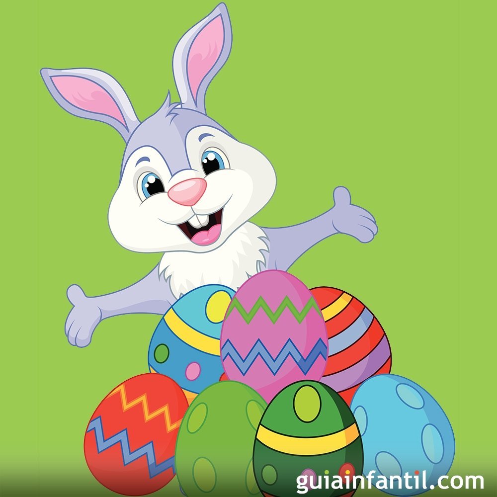 Imagenes Felices Pascuas Conejos Huevos hermosos