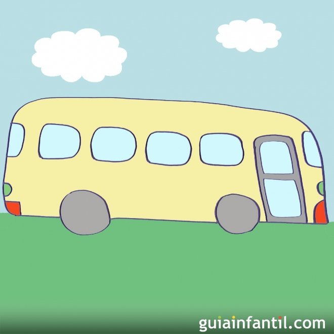 Cómo hacer, paso a paso, un dibujo de un autobús