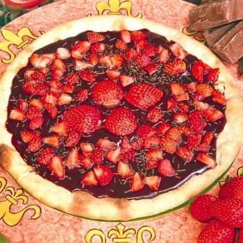 Hoy comemos ¡Una pizza de chocolate!