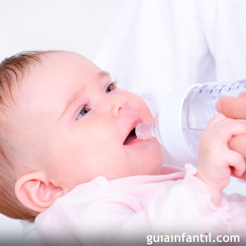 Los bebés necesitan beber agua en mayor cantidad que los adultos