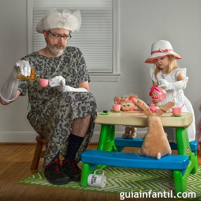 Divertida serie fotográfica de una padre con su hija