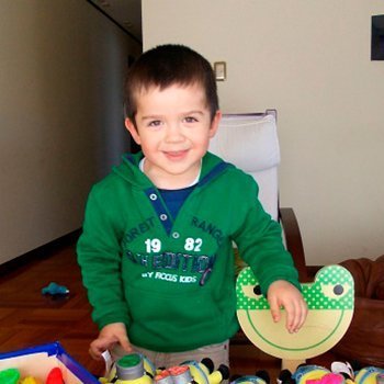 La sonrisa del niño burbuja