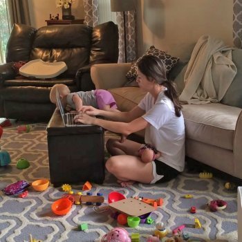 Cuando la mamá trabaja en casa