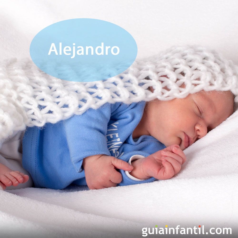 El nombre Alejandro es el más común entre los niños