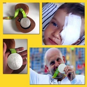 Atleta subasta su medalla de plata para ayudar a un niño con cáncer