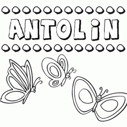 Antolín: dibujos de los nombres para colorear, pintar e imprimir