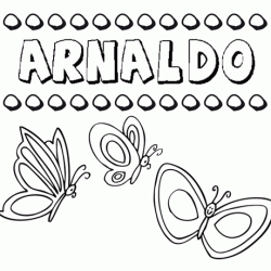 Arnaldo: dibujos de los nombres para colorear, pintar e imprimir