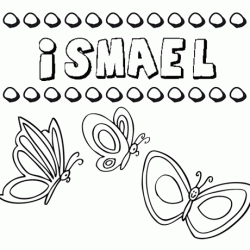 Ismael: dibujos de los nombres para colorear, pintar e imprimir