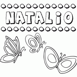 Natalio: dibujos de los nombres para colorear, pintar e imprimir