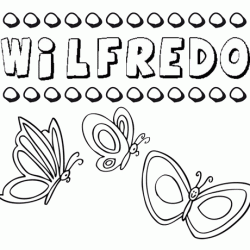 Wilfredo: dibujos de los nombres para colorear, pintar e imprimir
