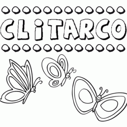 Clitarco: dibujos de los nombres para colorear, pintar e imprimir