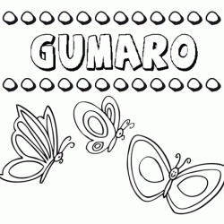 Gumaro: dibujos de los nombres para colorear, pintar e imprimir