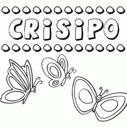 Crisipo: dibujos de los nombres para colorear, pintar e imprimir