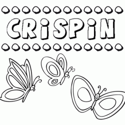 Crispín: dibujos de los nombres para colorear, pintar e imprimir