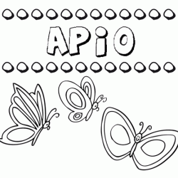 Apio: dibujos de los nombres para colorear, pintar e imprimir