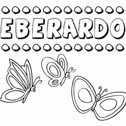 Eberardo: dibujos de los nombres para colorear, pintar e imprimir