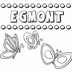 Egmont: dibujos de los nombres para colorear, pintar e imprimir