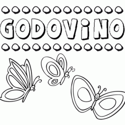 Godovino: dibujos de los nombres para colorear, pintar e imprimir