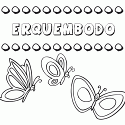 Erquembodo: dibujos de los nombres para colorear, pintar e imprimir