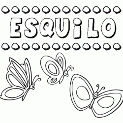 Esquilo: dibujos de los nombres para colorear, pintar e imprimir