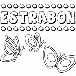 Estrabón: dibujos de los nombres para colorear, pintar e imprimir
