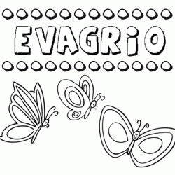 Evagrio: dibujos de los nombres para colorear, pintar e imprimir