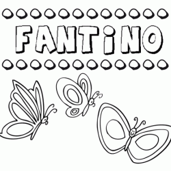 Fantino: dibujos de los nombres para colorear, pintar e imprimir