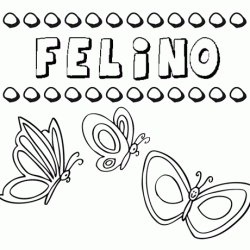 Felino: dibujos de los nombres para colorear, pintar e imprimir